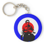 Retro British Mod Scooter Boy Keychain bagchain