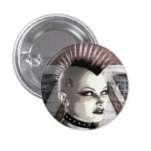 Retro British Punk Fashion Buttons