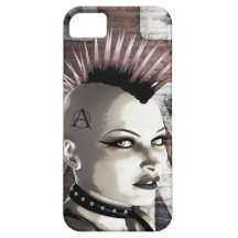 Retro British Punk Fashion iPhone 5 Case
