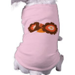 Retro Brown Flowers pet clothing