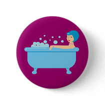Retro Bubble Bath Girl