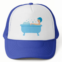 Retro Bubble Bath Girl