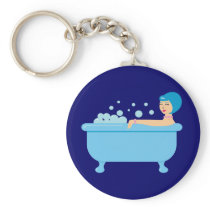 Retro Bubble Bath Girl