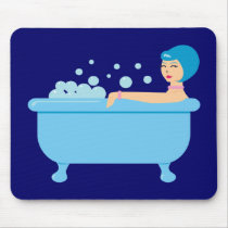 Retro Bubble Bath Girl