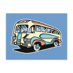 retro bus motor coach postcards