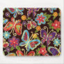 Retro Butterflies Mouse Pad