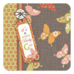 Retro Butterflies Sticker B