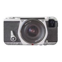 Retro Camera Scroll FX iPhone 4/4S Barely There Case For The iPhone 4
