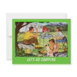 Retro CAMPING RALLY Vintage Campers Invitation