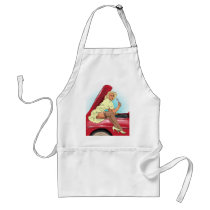 Retro Car and Model Apron