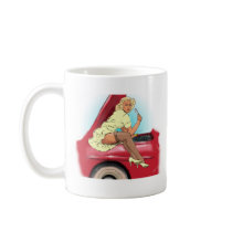 Retro Car and Model Coffee Mug
