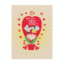 Retro Card for Valentines Day Bee mine Post Cards