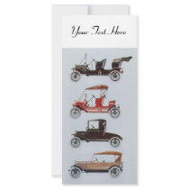 RETRO CARS 2- Auto repair automotive Rack Card Design