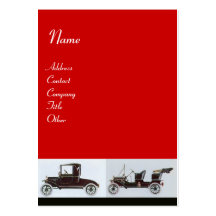 RETRO CARS 2- Auto repairs, automotive Business Card Template