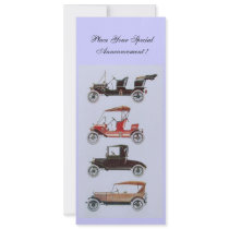 RETRO CARS 2 , AUTO RESTORATION ,blue Personalised Announcement