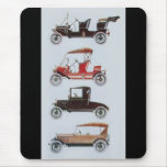 RETRO CARS 2 , AUTO RESTORATION grey black red mousepads