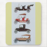 RETRO CARS 2 , AUTO RESTORATION grey yellow red mousepads