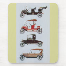 RETRO CARS 2 , AUTO RESTORATION grey yellow red Mousemats