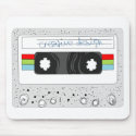 Retro cassette tape 80s style mousepads