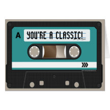 Retro Cassette Tape Birthday Card