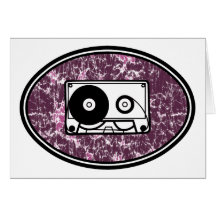 Retro Cassette Tape Pink Cards