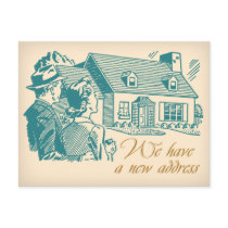 Retro Change of Address Postcard