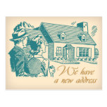 Retro Change of Address Postcard
