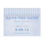 Retro Charm Circles Save the Date Postcard
