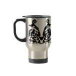 Retro Checkered & Swirled High Fashion Women Coffee Mug
