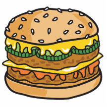retro cheese hamburger photo sculpture