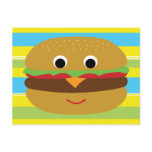 Retro Cheeseburger postcards
