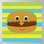 Retro Cheeseburger posters