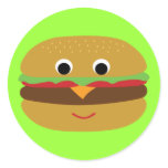 Retro Cheeseburger stickers
