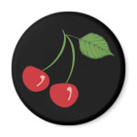 Retro Cherries magnets