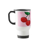 Retro Cherries Travel Mug
