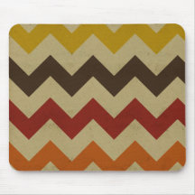 Retro chevron zigzag stripes zig zag pattern chic mouse pads