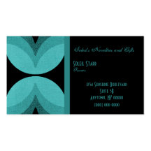 Retro Chic Business Card, Mermaid Teal