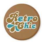 Retro Chick 70s Womens magnets