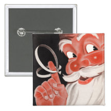 Retro Christmas Button