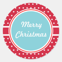 Retro Christmas Gift Tag Stickers