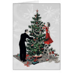Retro Christmas Tree Card