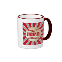 RETRO CINCINNATI BASEBALL MUGS