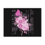 retro circles and butterfly design postcards