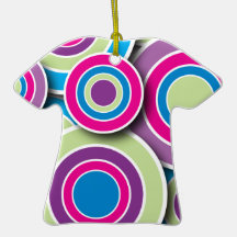 Retro Circles Christmas Ornament
