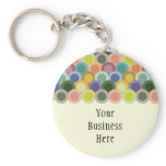 Retro Circles Keychain