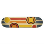 Retro Circles & Lines skateboards