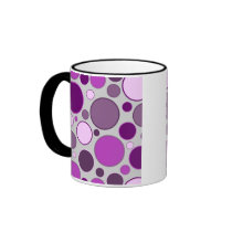 retro circles coffee mugs