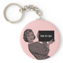 Retro Clipboard Keychain