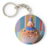Retro Clown Cupcake keychains