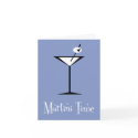 Retro Cocktail Party Note Card Invitations